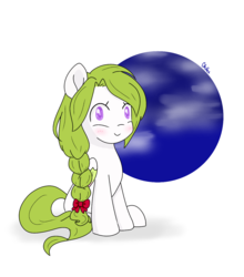 Size: 1055x1200 | Tagged: safe, artist:chautung, oc, oc only, oc:finley, earth pony, pony, braided ponytail, solo
