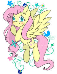 Size: 923x1200 | Tagged: safe, artist:chautung, fluttershy, pony, g4, facebook, female, meta, solo, twitter