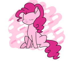 Size: 1254x1082 | Tagged: safe, artist:chautung, pinkie pie, pony, g4, eyes closed, female, solo