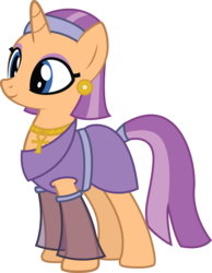 Size: 2182x2814 | Tagged: safe, artist:duskthebatpack, oc, oc only, oc:oasis shade, pony, unicorn, ankh, clothes, ear piercing, earring, egyptian, female, high res, jewelry, mare, piercing, robe, simple background, solo, transparent background, vector