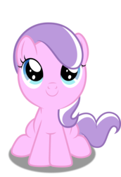 Size: 3439x5000 | Tagged: safe, artist:dashiesparkle edit, edit, editor:slayerbvc, vector edit, diamond tiara, earth pony, pony, g4, accessory-less edit, cute, diamondbetes, female, filly, looking up, missing accessory, simple background, solo, transparent background, vector