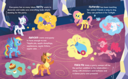 Size: 1515x938 | Tagged: safe, artist:zoe persico, applejack, fluttershy, pinkie pie, rainbow dash, rarity, g4, twilight sparkle: best aunt ever, little golden book, preview