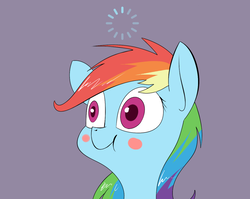 Size: 1280x1017 | Tagged: safe, artist:underpable, rainbow dash, pony, g4, blush sticker, blushing, cute, dashabetes, female, loading, loading screen, mare, reaction image, scrunchy face, simple background, solo, wide eyes