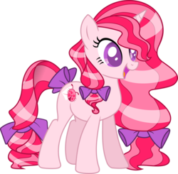 Size: 3510x3440 | Tagged: safe, artist:kojibiose, oc, oc only, oc:lovebug, pony, unicorn, g4, bow, female, hair bow, high res, mare, simple background, solo, tail bow, transparent background, vector