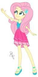 Size: 1024x2048 | Tagged: safe, artist:ilaria122, edit, edited screencap, screencap, fluttershy, equestria girls, equestria girls specials, g4, my little pony equestria girls: better together, my little pony equestria girls: spring breakdown, clothes, dress, feet, female, legs, not a vector, sandals, simple background, solo, transparent background
