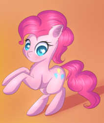 Size: 1080x1272 | Tagged: safe, artist:brok-enwings, pinkie pie, earth pony, pony, g4, female, simple background, solo