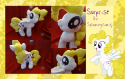 Size: 1024x651 | Tagged: safe, artist:spinningsanity, surprise, pony, irl, photo, plushie, solo