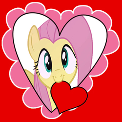 Size: 576x576 | Tagged: safe, artist:sb1991, fluttershy, pegasus, pony, g4, cute, heart, hearts and hooves day, holiday, shyabetes, valentine, valentine's day