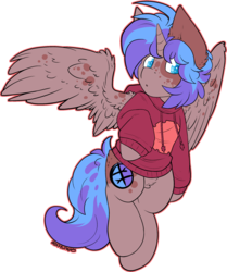 Size: 1987x2377 | Tagged: safe, artist:php166, oc, oc only, alicorn, pony, alicorn oc, clothes, cute, cutie mark, ear fluff, hoodie, horn, male, simple background, solo, transparent background, wings