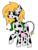 Size: 1895x2487 | Tagged: safe, artist:vinylmelody, oc, oc only, cow pony, snake, heart, raised hoof, simple background, solo, transparent background, udder
