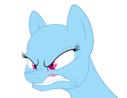 Size: 1800x1400 | Tagged: safe, artist:luminousdazzle, pony, angry, bald, base, gritted teeth, simple background, snarling, solo, transparent background