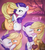 Size: 1700x1900 | Tagged: safe, artist:tcn1205, applejack, rarity, earth pony, pony, unicorn, g4, applejack's hat, blushing, box, box of chocolates, cowboy hat, cute, female, handkerchief, hat, heart, holiday, horn, kissing, lesbian, mare, ship:rarijack, shipping, tree, valentine's day