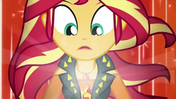 Size: 1280x720 | Tagged: safe, screencap, sunset shimmer, equestria girls, equestria girls series, forgotten friendship, g4, female, geode of empathy, solo