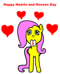 Size: 699x864 | Tagged: safe, artist:samueljcollins1990, fluttershy, g4, heart, hearts and hooves day, holiday, valentine's day