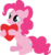 Size: 3333x3567 | Tagged: safe, artist:porygon2z, pinkie pie, earth pony, pony, g4, :t, cute, diapinkes, female, heart, high res, holding, holiday, mare, simple background, sitting, smiling, solo, transparent background, valentine's day