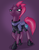 Size: 800x1035 | Tagged: safe, artist:hornbuckle, tempest shadow, latex pony, pony, rubber pony, unicorn, g4, my little pony: the movie, colored, female, shiny, simple background, solo