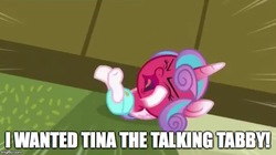 Size: 683x383 | Tagged: safe, edit, edited screencap, screencap, princess flurry heart, alicorn, pony, a flurry of emotions, g4, season 7, angry, arthur, baby, baby pony, blushing, cloth diaper, diaper, female, filly, flailing, foal, fury heart, image macro, infant, kicking, light pink diaper, meme, open mouth, red face, safety pin, screaming, solo, tantrum, temper tantrum