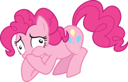 Size: 6000x3856 | Tagged: safe, artist:dusk2k, pinkie pie, earth pony, pony, g4, absurd resolution, female, nauseous, simple background, solo, transparent background, vector
