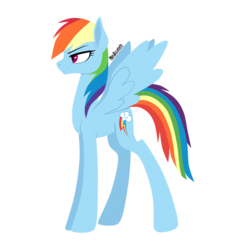 Size: 1024x1024 | Tagged: safe, artist:0-alessandrx-0, rainbow dash, pony, g4, female, lineless, simple background, solo, transparent background