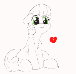 Size: 4148x4035 | Tagged: safe, artist:pabbley, cheerilee, earth pony, pony, g4, absurd resolution, animated, crying, female, floppy ears, heartbreak, mare, monochrome, sad, simple background, single, sketch, solo
