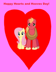 Size: 1988x2568 | Tagged: safe, artist:samueljcollins1990, big macintosh, fluttershy, g4, female, heart, hearts and hooves day, holiday, male, ship:fluttermac, shipping, straight, valentine's day