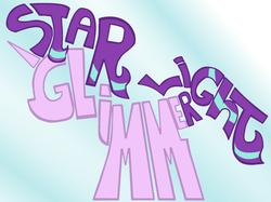 Size: 1770x1326 | Tagged: safe, artist:sallycars, starlight glimmer, pony, unicorn, g4, female, simple background, solo, typography, white background