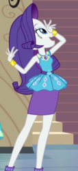 Size: 277x606 | Tagged: safe, screencap, rarity, equestria girls, fluttershy's butterflies, g4, my little pony equestria girls: better together, cropped, female, geode of shielding, magical geodes, rarity peplum dress, solo