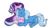 Size: 1024x576 | Tagged: safe, artist:bulldoq, starlight glimmer, trixie, pony, unicorn, g4, blushing, female, leaning, lesbian, ship:startrix, shipping, simple background, transparent background