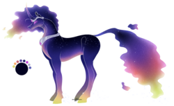 Size: 2200x1350 | Tagged: safe, artist:bijutsuyoukai, oc, oc only, pony, ethereal mane, offspring, parent:princess celestia, parent:tantabus, reference sheet, simple background, solo, transparent background