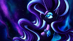 Size: 2560x1440 | Tagged: safe, artist:light-of-inirida, idw, nightmare rarity, pony, g4, corrupted, evil, female, mare, solo