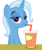 Size: 4858x5776 | Tagged: safe, artist:ironm17, trixie, pony, g4, absurd resolution, bedroom eyes, drink, drinking, female, looking at you, simple background, smiling, solo, transparent background, vector