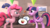 Size: 3840x2160 | Tagged: safe, artist:goatcanon, pinkie pie, twilight sparkle, alicorn, ghost, pony, g4, 3d, coffee, coffee mug, conversation, couch, crossover, cupcake, desk, food, framed picture, high res, levitation, magic, mug, parody, pictogram, plumbob, source filmmaker, speech bubble, talking, telekinesis, the sims, twilight sparkle (alicorn)