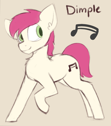 Size: 795x902 | Tagged: safe, artist:marsminer, oc, oc only, oc:dimple, pony, reference, solo