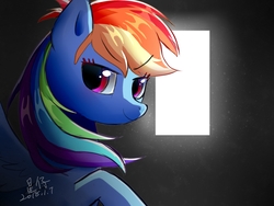 Size: 1600x1200 | Tagged: safe, artist:aberdeen, rainbow dash, pegasus, pony, g4, female, looking at you, mare, solo