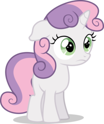 Size: 3608x4319 | Tagged: safe, artist:tomfraggle, sweetie belle, pony, unicorn, g4, marks and recreation, my little pony: friendship is magic, female, floppy ears, simple background, solo, speechless, transparent background, vector