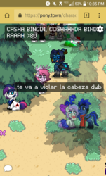 Size: 1440x2392 | Tagged: safe, oc, oc only, pony, pony town, crossover, destiny, eleskini language, fallen gibberish, house of wolves, pine tree, ponified, skolas, spanish, tree