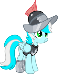 Size: 6097x7717 | Tagged: safe, artist:buckeyescozycafe, oc, oc only, oc:cloudsky, pegasus, pony, absurd resolution, clothes, female, helmet, mare, morion, simple background, solo, transparent background, vector