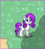 Size: 189x203 | Tagged: safe, rarity, pony, pony town, g4, solo