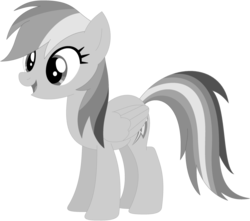 Size: 1024x906 | Tagged: safe, artist:ra1nb0wk1tty, rainbow dash, pegasus, pony, g4, female, mare, monochrome, open mouth, simple background, smiling, solo, transparent background