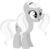 Size: 1024x995 | Tagged: safe, artist:ra1nb0wk1tty, sugarcoat, pony, g4, equestria girls ponified, female, monochrome, ponified, simple background, solo, transparent background