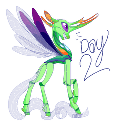 Size: 500x550 | Tagged: safe, artist:creeate97, thorax, changedling, changeling, g4, changeling king, king thorax, male, pixel art, raised hoof, redesign, signature, simple background, solo, white background