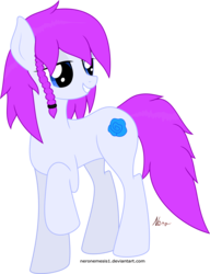 Size: 3754x4881 | Tagged: safe, artist:neronemesis1, oc, oc only, oc:blue rose, earth pony, pony, absurd resolution, female, mare, raised hoof, simple background, solo, transparent background