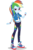 Size: 1030x1546 | Tagged: safe, rainbow dash, human, equestria girls, g4, my little pony equestria girls: better together, official, clothes, converse, eqg promo pose set, female, geode of super speed, hasbro, jacket, magical geodes, multicolored hair, pants, rainbow hair, shadow, shoes, simple background, smiling, sneakers, solo, standing, transparent background, vector, wristband