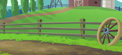 Size: 1920x864 | Tagged: safe, equestria girls, g4, my little pony equestria girls: better together, official, background, farm, fence, no pony, wheel