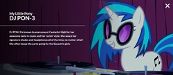 Size: 976x423 | Tagged: safe, dj pon-3, vinyl scratch, g4, official, mistake, you had one job