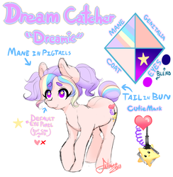 Size: 4000x4094 | Tagged: safe, artist:fatcakes, oc, oc:dream catcher, oc:dreamcatcher, oc:dreamie, earth pony, pony, arcade, arcade game, claw machine, crane game, original character do not steal, reference sheet