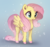 Size: 1024x972 | Tagged: safe, artist:sverre93, fluttershy, pegasus, pony, g4, :t, cute, female, gradient background, hnnng, mare, shyabetes, smiling, snow, snowfall, solo, spread wings, wings