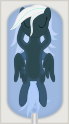 Size: 4320x7680 | Tagged: safe, alternate version, artist:waveywaves, oc, oc only, oc:crosswind, pony, absurd resolution, bath, bathtub, eyes closed, relaxing, simple background, solo, transparent background, vector, wet mane