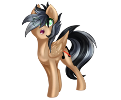 Size: 2300x1900 | Tagged: safe, artist:sodapopfairypony, oc, oc only, oc:artsong, pegasus, pony, female, hair over one eye, looking up, mare, simple background, solo, transparent background