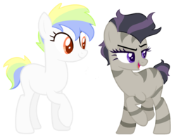 Size: 1797x1381 | Tagged: safe, artist:gr0ttieadopts, oc, oc only, earth pony, hybrid, pony, zony, magical lesbian spawn, offspring, parent:doctor whooves, parent:octavia melody, parent:vinyl scratch, parent:zecora, parents:vinylhooves, parents:zectavia, raised hoof, simple background, transparent background
